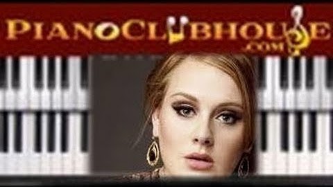 🎹  ROLLING IN THE DEEP -  Adele (pop piano lesson / tutorial) ♫