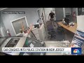 Car crashes into police station in NJ while blasting &#39;Welcome to the Jungle&#39; | NBC New York