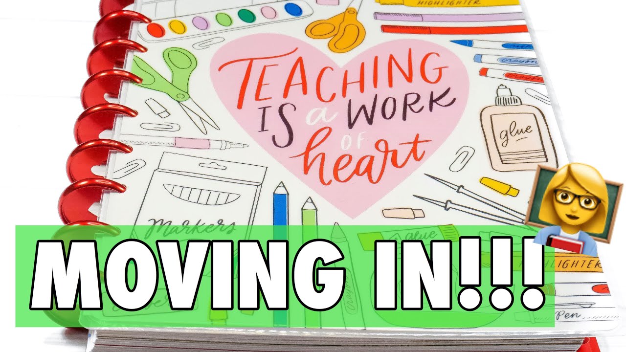 HAPPY PLANNER TEACHER PLANNER SET UP + MOVE IN TEACHER PLAN WITH ME