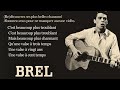 Jacques brel  la valse  mille temps  paroles lyrics