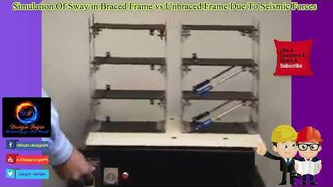 Simulation Of Sway in Braced Frame vs Unbraced Frame Due To Seismic Forces