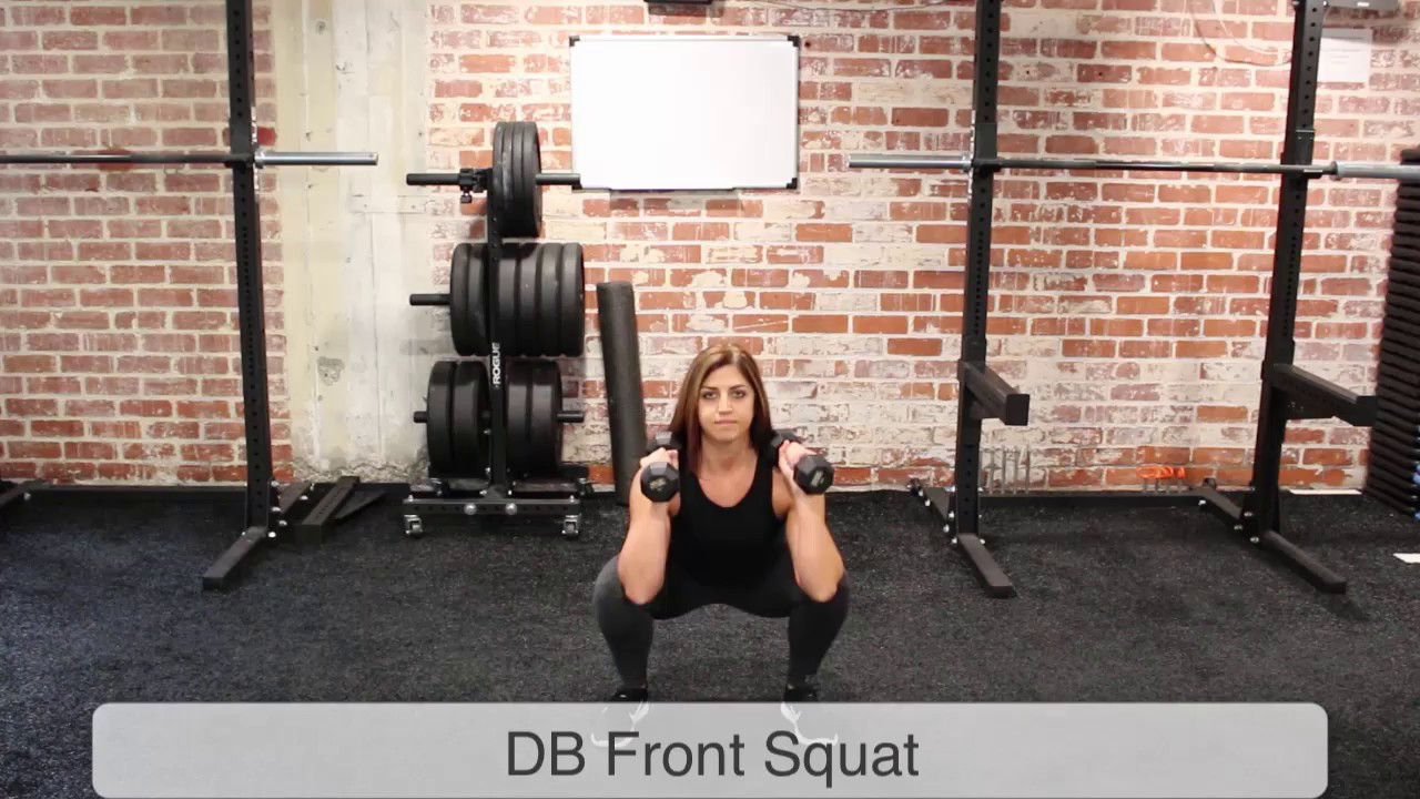 IRON Gym Santa Monica DB Front Squat YouTube