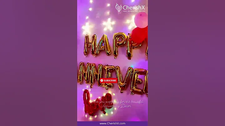 Easy Anniversary Surprise Decor for Home Celebrations❤️CherishX #shorts #new #trending #anniversary