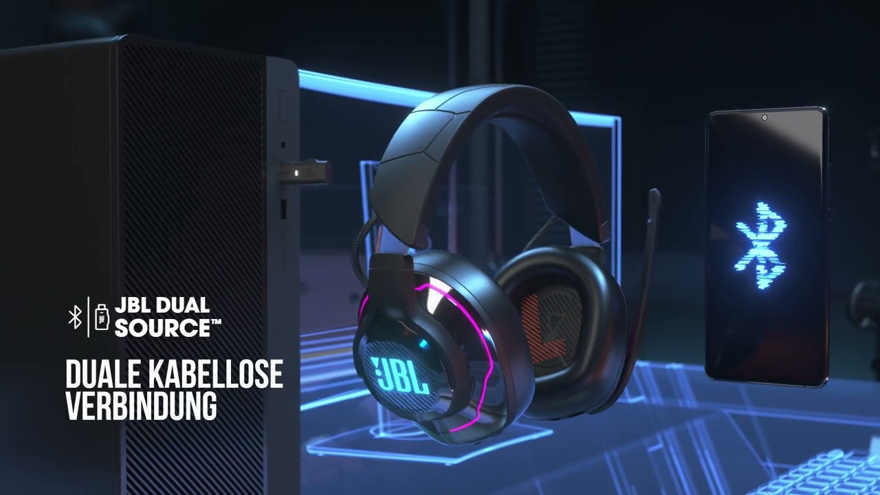 JBL | Quantum 910 Kabelloses Over-Ear-Performance-Gaming-Headset mit  aktivem Noise-Cancelling und BT - YouTube