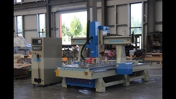 Blue Elephant ELECNC1325 ATC 4 axis CNC machine test video