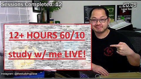 study with me live 12 sessions 60/10 pomodoro. USMLE Step 1 COMLEX Level 1