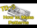 Behringer TD3 - How to make patterns / Midi Mode / Change Key