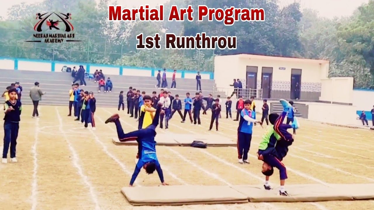 1st Run thoru Karate Program Jaipuria School Ayodhya Neeraj sir 