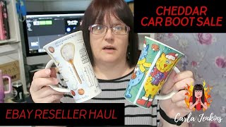 CAR BOOT SALE HAUL FROM CHEDDAR  | UK EBAY RESELLER | CARLA JNEKIS