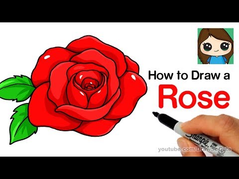 How to Draw a Rose step by step Easy