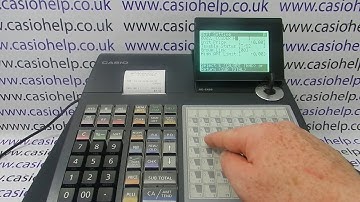 How To Program Your Product Prices & Names Onto Preset Buttons Casio SE-C3500 Cash Register