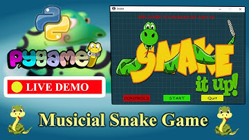 snake game in python || python project in one video || Project Maker