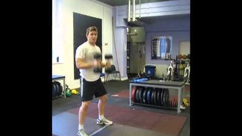 Dumbell Squat Curl and Press