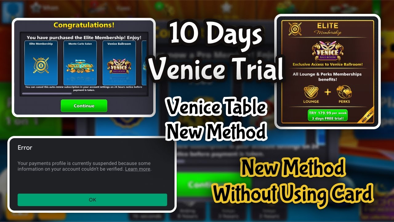 8 ball pool venice open trick 2023, 8 ball pool venice free trial 2023 by 8BP Panther
