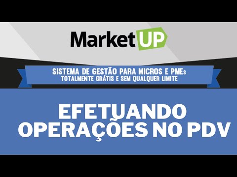 OPERAÇÕES PDV | TUTORIAL - MARKET UP