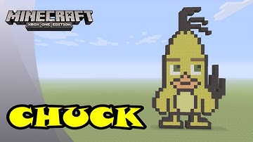 Minecraft: Pixel Art Tutorial and Showcase: Chuck (The Angry Birds Movie)