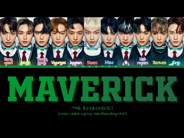 THE BOYZ MAVERICK Lyrics (더보이즈 MAVERICK 가사) (Color Coded Lyrics) class=