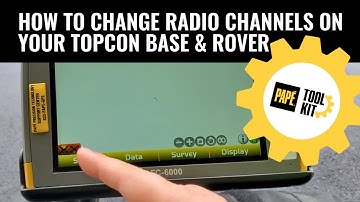 How To Change Radio Channels On Your Topcon Base and Rover