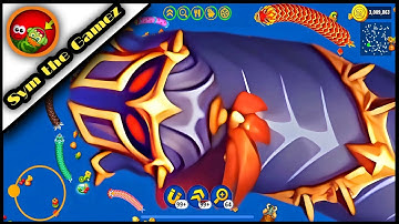 WORMSZONE. 10 | BIG BLUE SNAKE KILL | SCORE 999999+ HACKERI UNLIMITEDCOIN #wormszone #games 