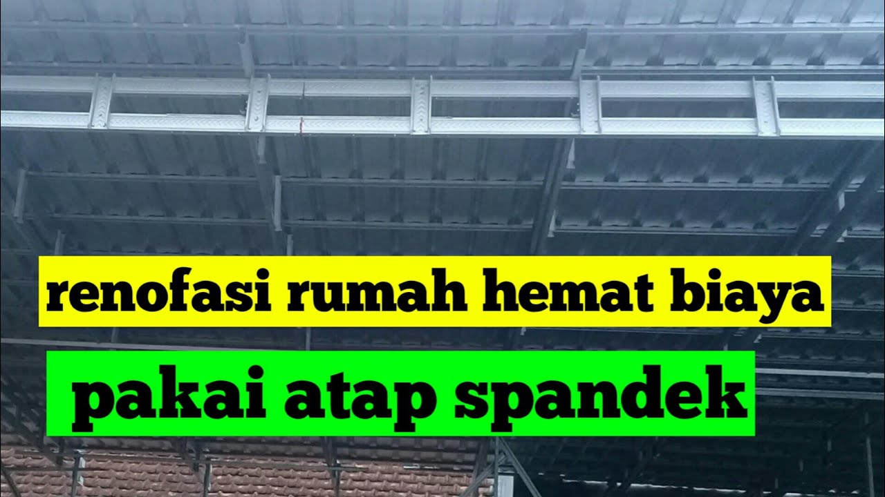 Pemasangan atap spandek  baja ringan YouTube