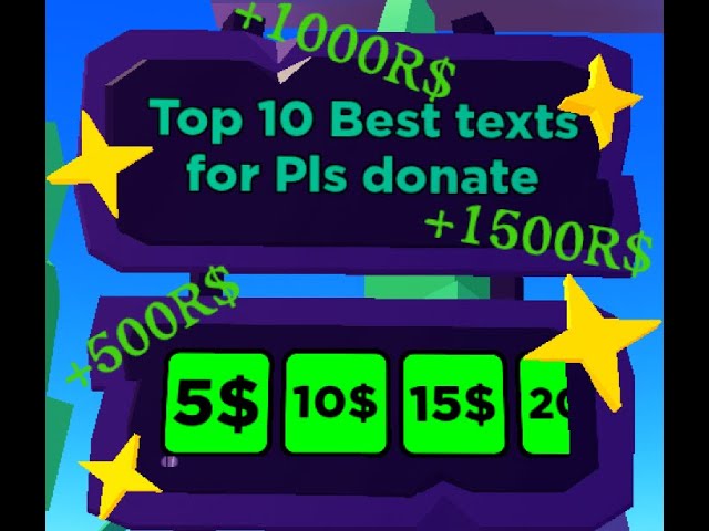 pls donate best text ideas｜TikTok Search