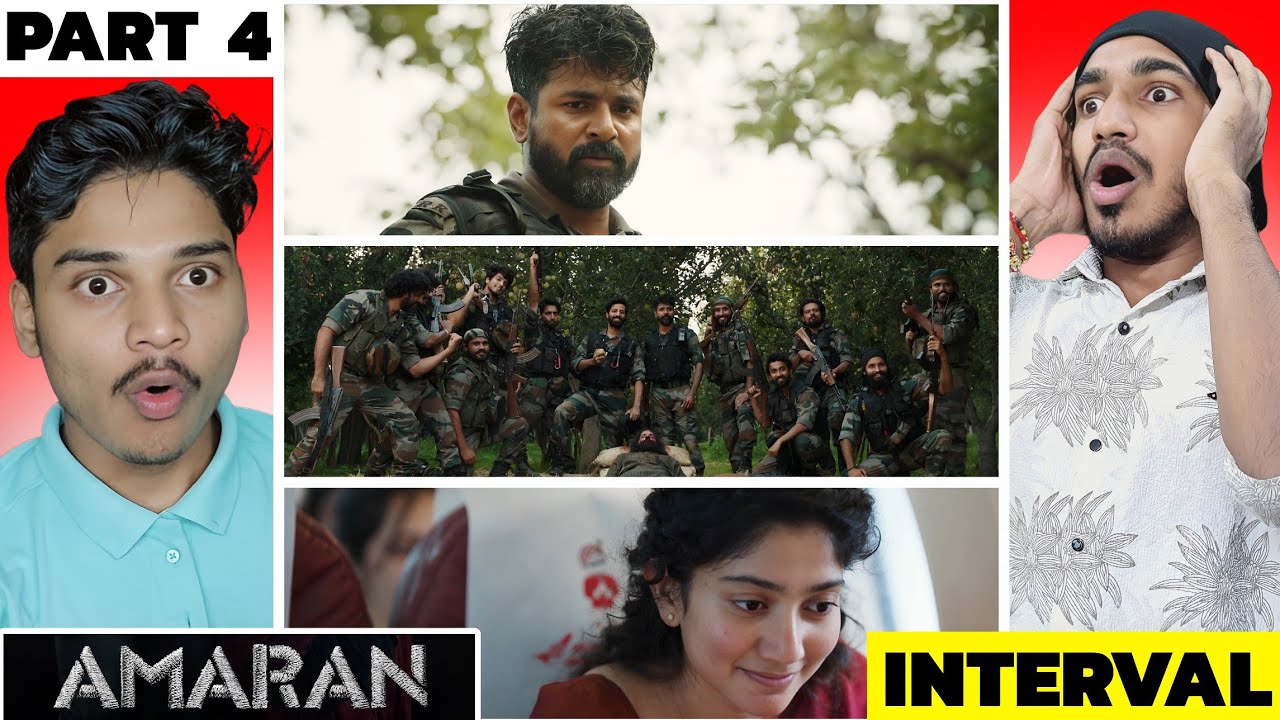 Amaran Full Movie Reaction | Interval Scene Reaction | Hindi Dubbed