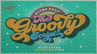 Groovy   Retro Font Font Free Download screenshot 4