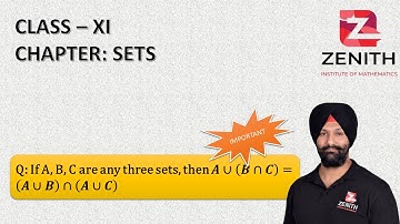 If A, B, C are any three sets, then A∪(B∩C)=(A∪B)∩(A∪C)