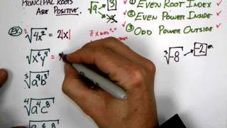 7 4 nth roots when do i need absolute value sign