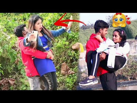 Girl's hold on my Arm's (epic reaction) || pappu prankster