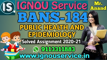 BANS-184 Solved Assignment||English Medium||2020-21||For July 2020 & January 2021 Session