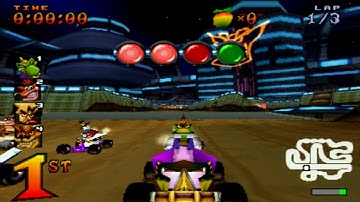 Crash Team Racing PS1 Komodo Joe Racing In Tiny Arena (Hard)