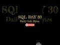 #day30 Learn SQL in Tamil #sql #tamil #code #easycode #dailycode #easytolearnforbegginers