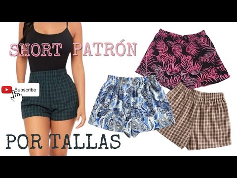 Patrón de SHORT con ELÁSTICO en Cintura y Dobladillo Postizo | SANDRA PADILLA