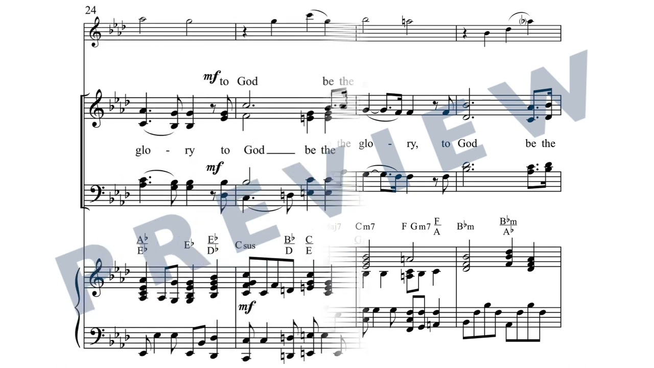 My Tribute-SATB CHOIR with piano and opt. violin obligato-arranged by Paul Langford