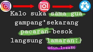 Tutorial tulisan jadi video efek GLITCH||buat story WA