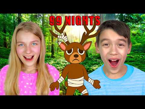 We Saved The DEER In 99 Nights in The Forest IRL!