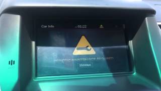 Periodic Maintenance Required notice to your Montero screen