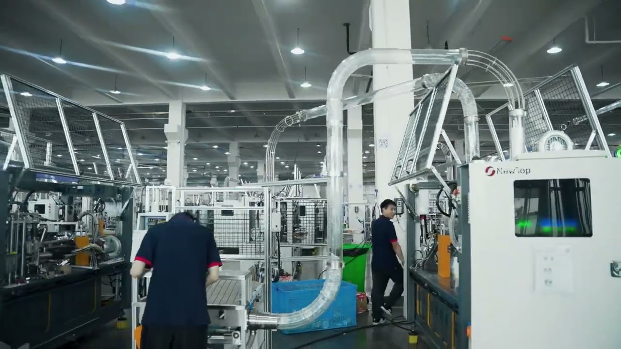 plastic inner cup paper sleeve machine with hotmelt glue system for sleeve side seam NewTop-118DT