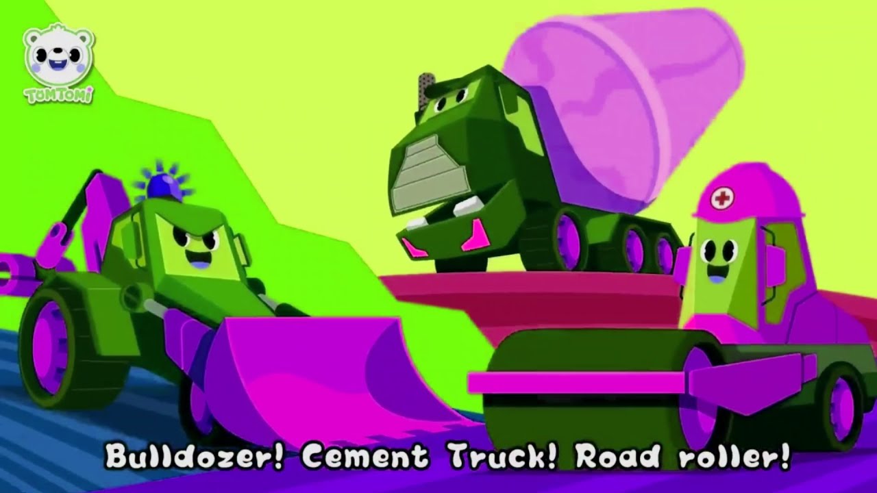 The Hereos Of Construction Site Effects_Bulldozer,Cement Truck,Road Roller Effects_TomTomi Effects