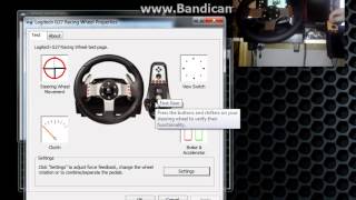 How to test Logitech G27 Racing Wheel Force Feedback - YouTube