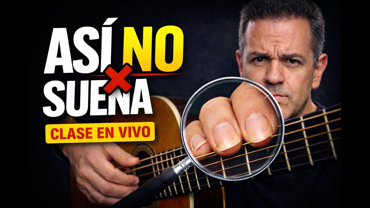 ASÍ NO SUENA ❌ Arpegios y uñas en la guitarra | CLASE EN VIVO