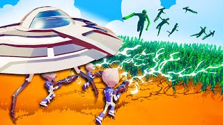 TABS Massive ZOMBIE Invasion vs Alien UFOs in Totally Accurate Battle Simulator Mods screenshot 4