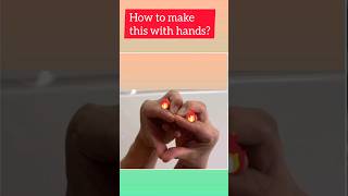 How to make a cobra snake with hands  #shorts