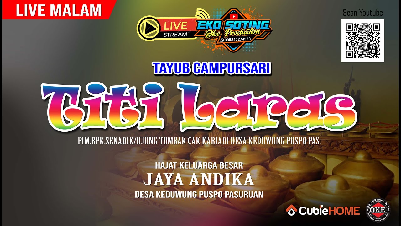 LIVE PART-2 MALAM TAYUB TITI LARAS || HAJAT KEL.BPKJOYO ANDIKA KEDUWUNG