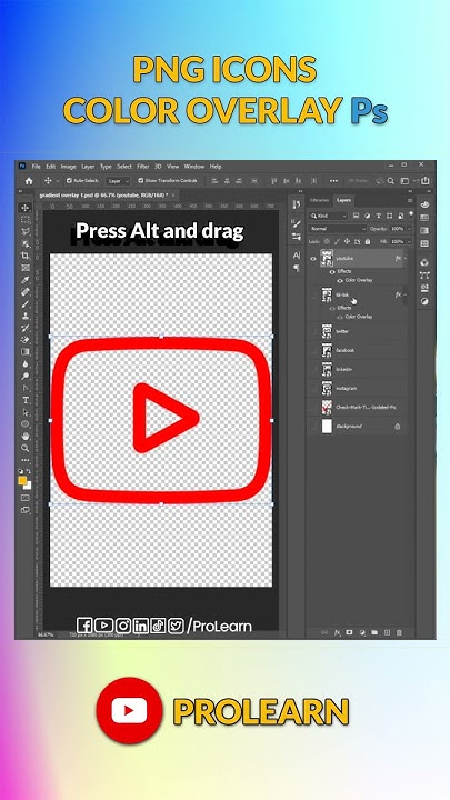 PNG Icons Color Overlay In Photoshop shorts viral shortsvideo amazing-color-overlay-effect-in-photoshop-cc-youtube