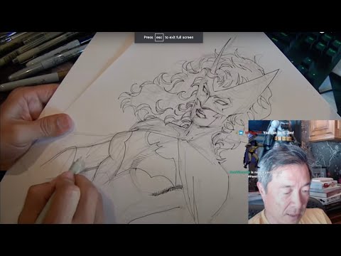 BATWOMAN Part 1 of 2 Art Stream with Jim Lee thumbnail