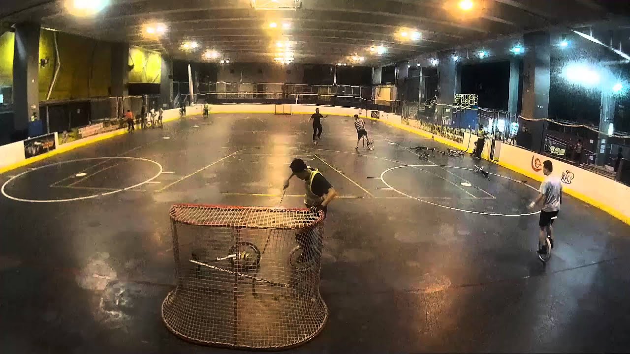 Unicycle Hockey 20151211 Hong Kong 3 Cameras with Ben's commentary