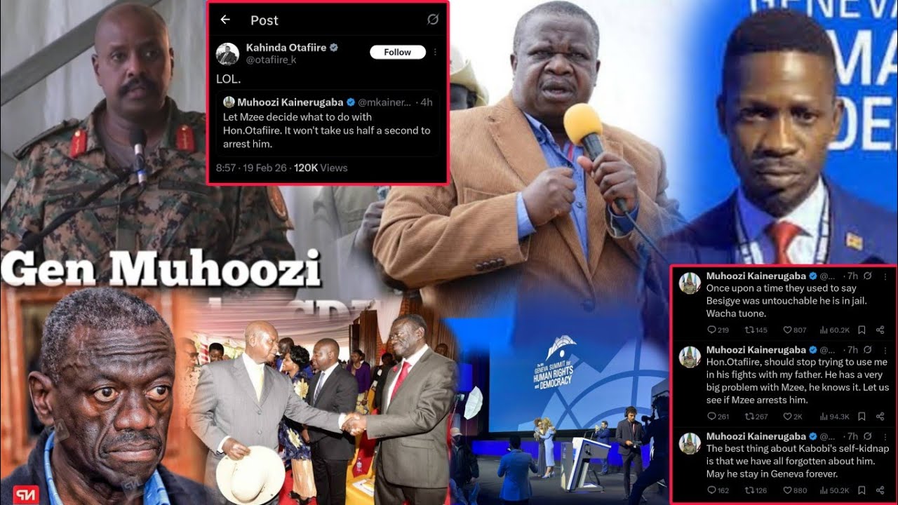 BREAKING! Gen Muhoozi Furiously Replies Geneva Summit BobiWine's Speech. Gen Otafiire to be Arrested