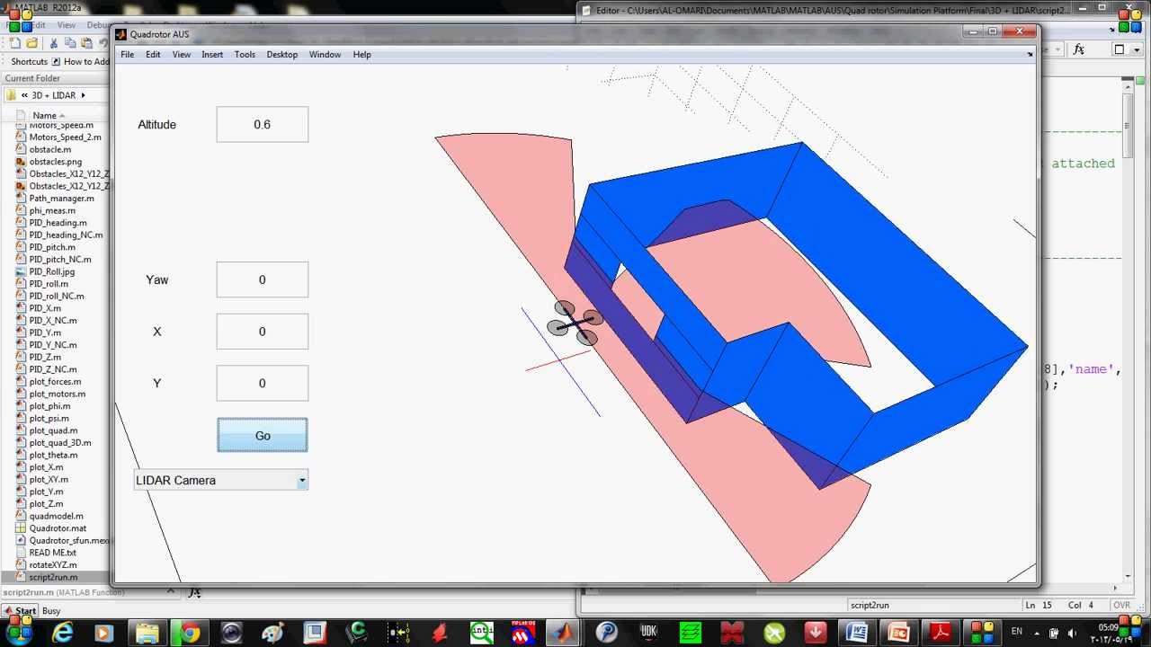 Quadrotor simulation using MATLAB software YouTube